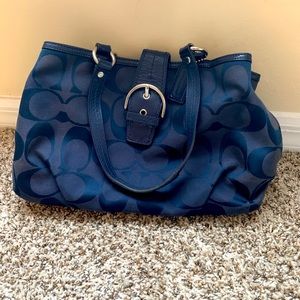 Navy Coach Purse